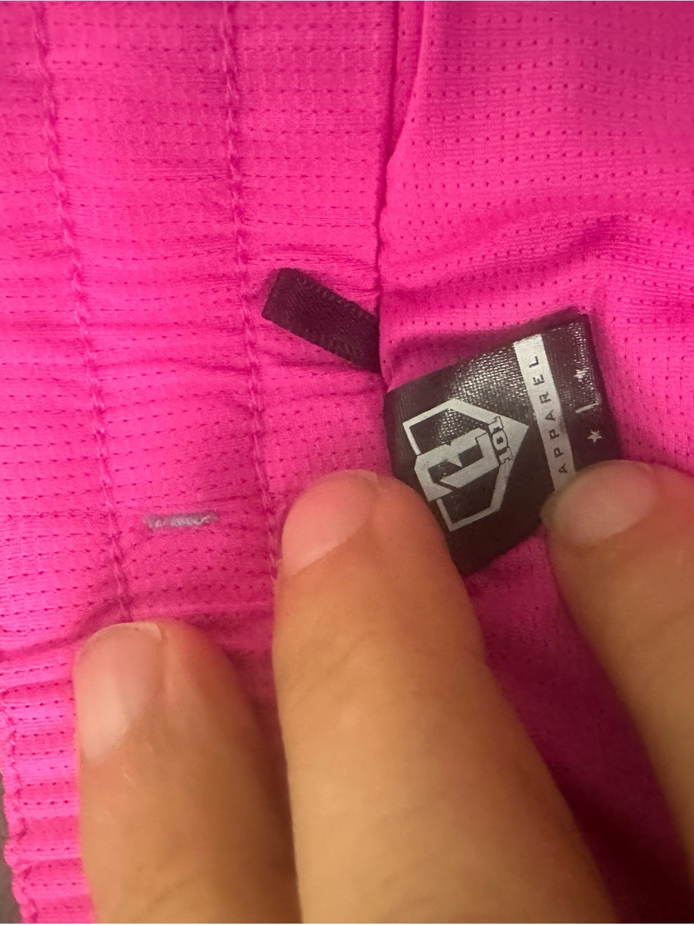 Aqua Athletic Shorts with Pink Accents - Picture 3 of 3